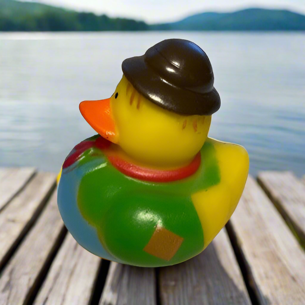 Scarecrow Green Rubber Duck