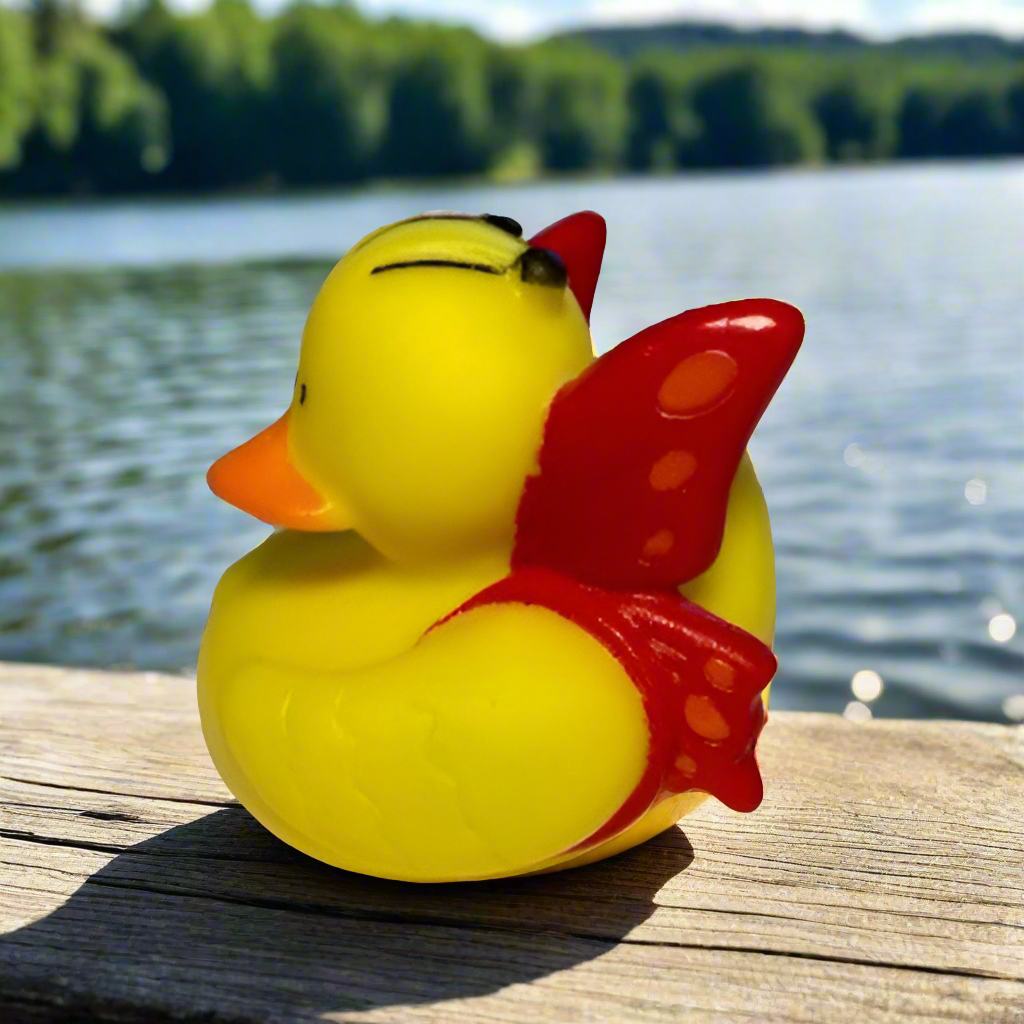 Butterfly Red Rubber Duck