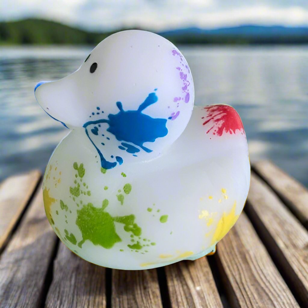 Paint Splatter Rubber Duck