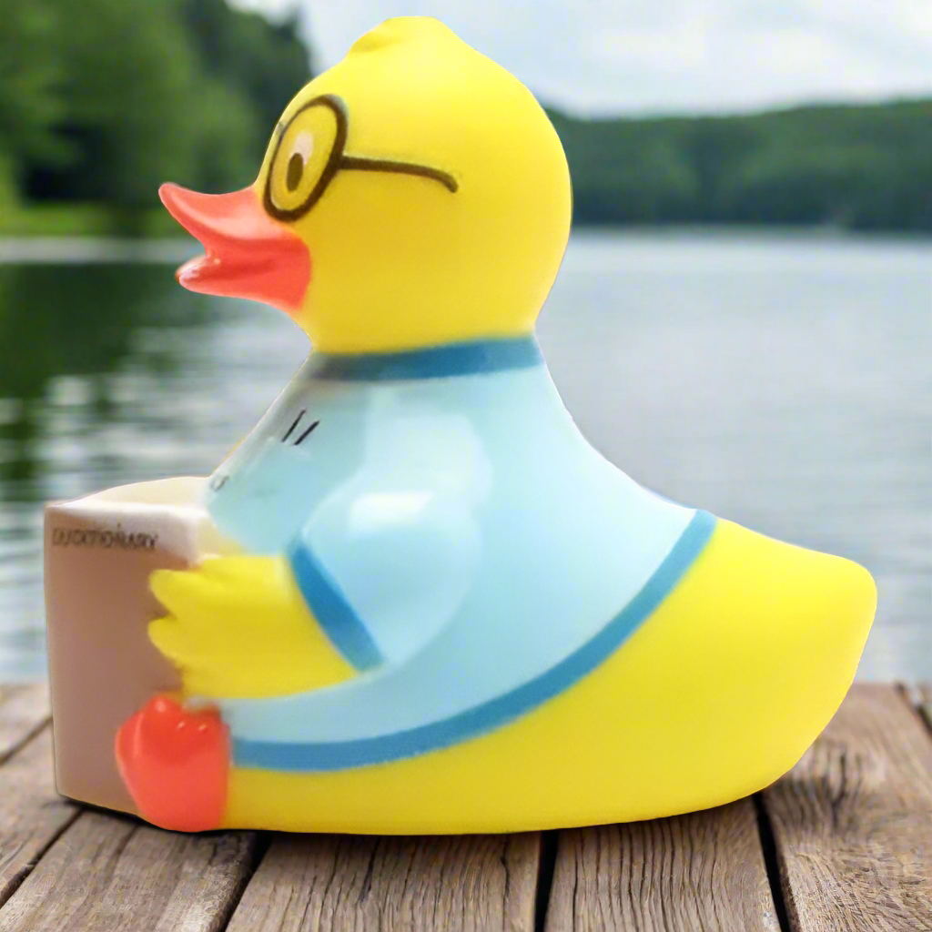 Bookworm Rubber Duck