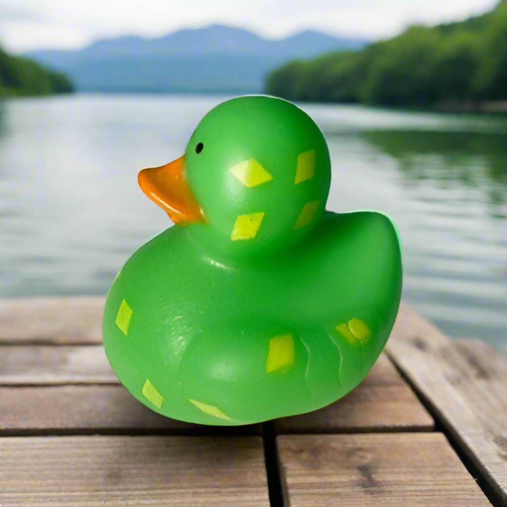 Diamond Green Rubber Duck