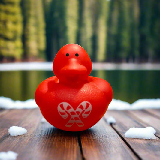 Christmas All Red Rubber Duck