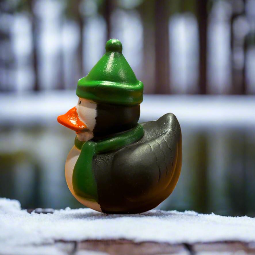 Penguin Green Rubber Duck