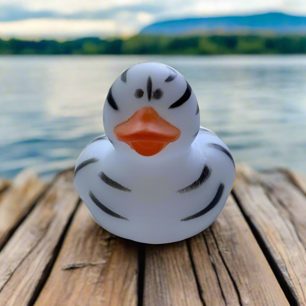 Striped Rubber Duck