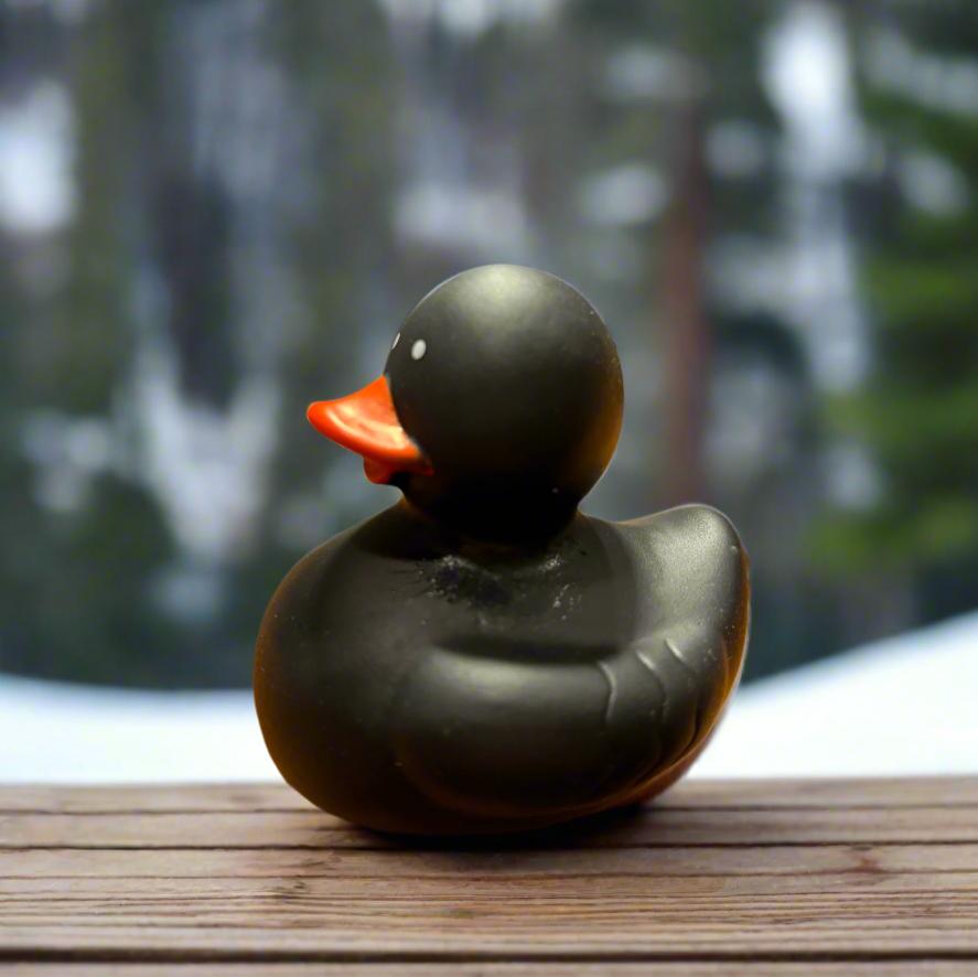 All Black Rubber Duck