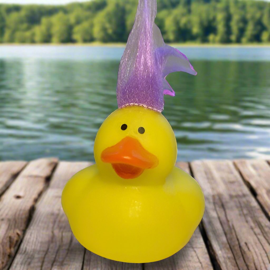 Troll Hair Yellow Rubber Duck