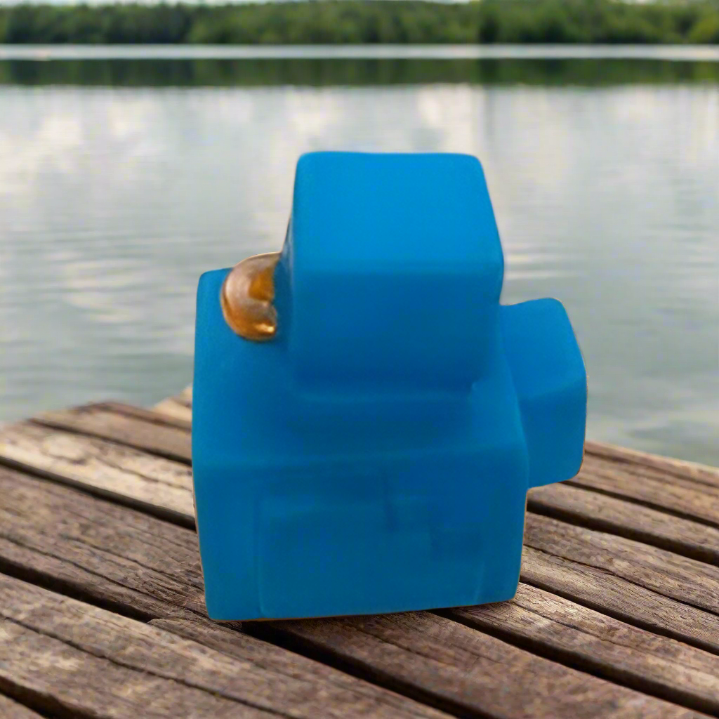 Block Blue Dye Rubber Duck