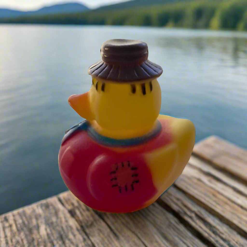 Scarecrow Red Rubber Duck