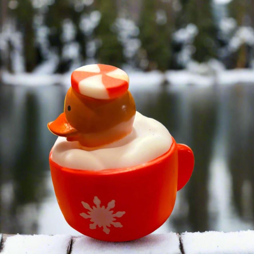 Hot Chocolate Peppermint Rubber Duck