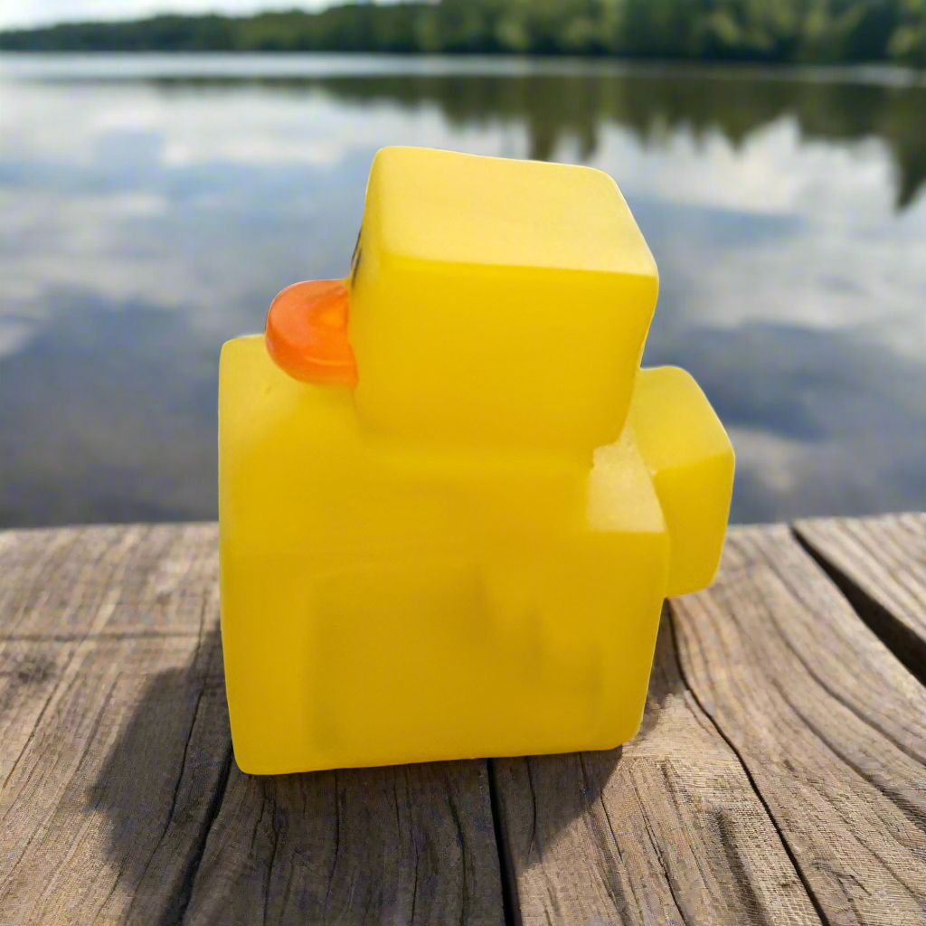 Block Yellow Concrete Rubber Duck