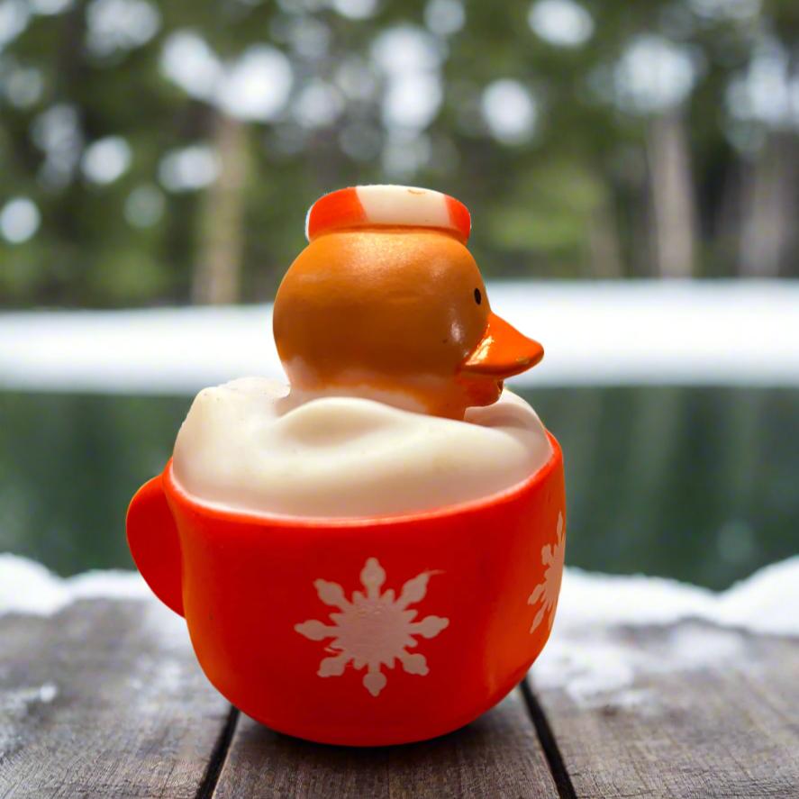 Hot Chocolate Peppermint Rubber Duck