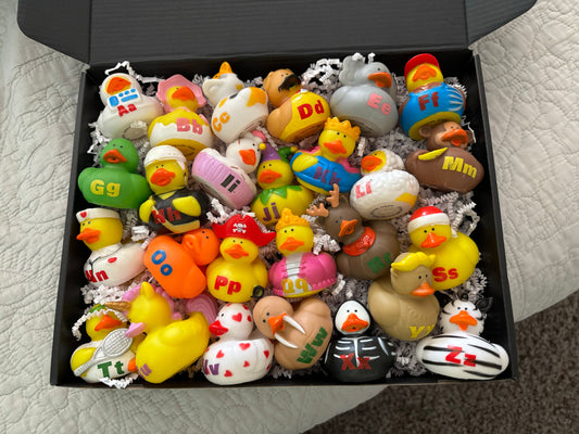 Alphabet ABC Rubber Duck Gift Set FREE SHIPPING!