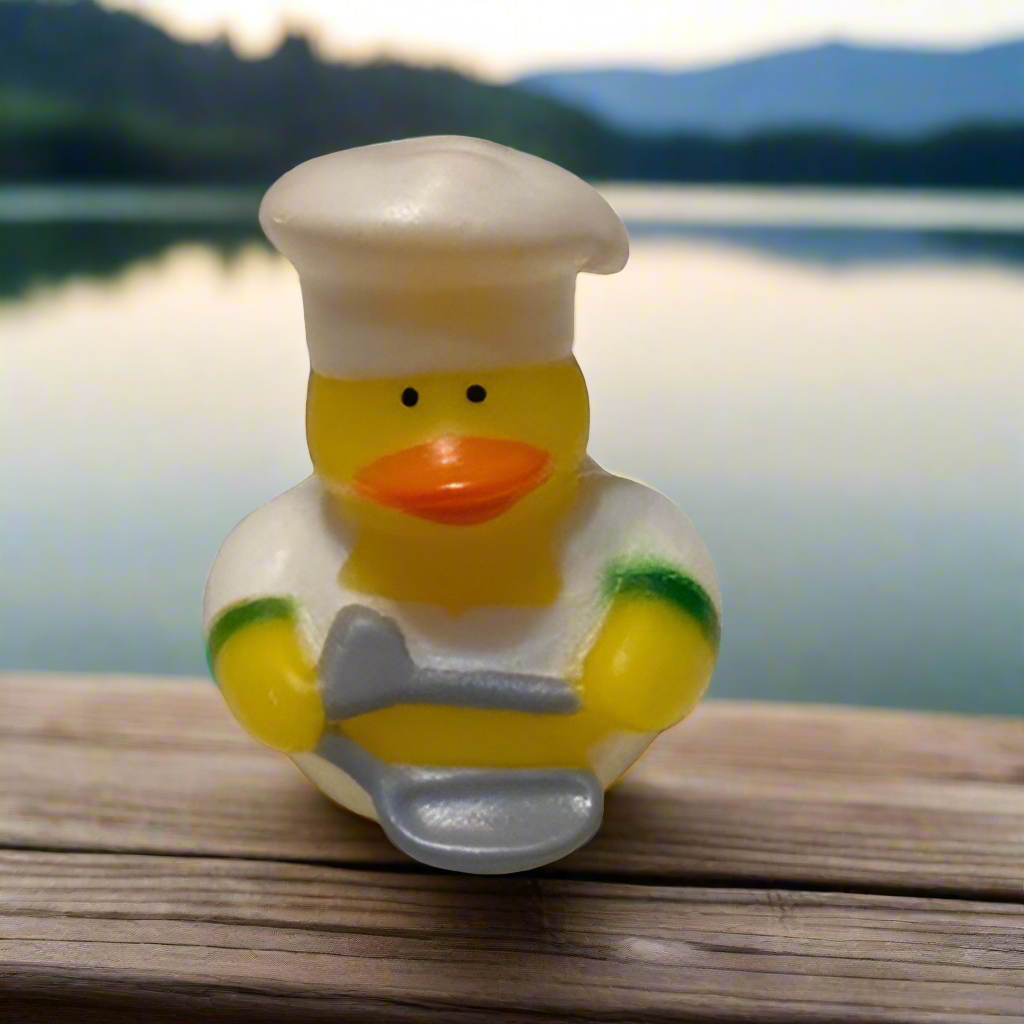 Chef Green Rubber Duck