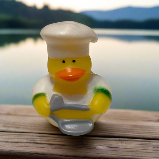 Chef Green Rubber Duck