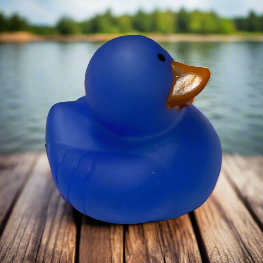 Color Changing Blue Rubber Duck