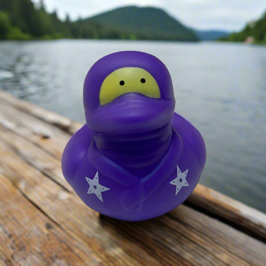 Ninja Purple Rubber Duck