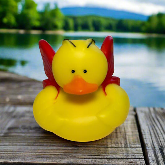 Butterfly Red Rubber Duck