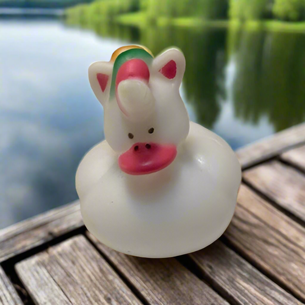 Unicorn Rainbow Rubber Duck