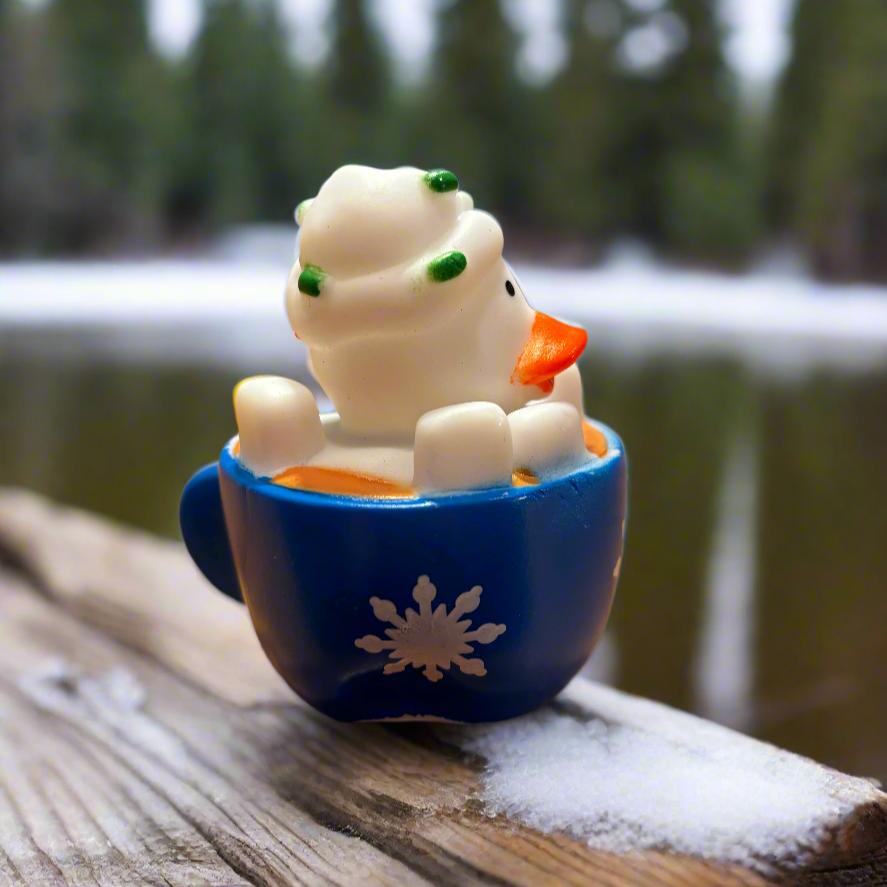 Hot Chocolate Blue Rubber Duck