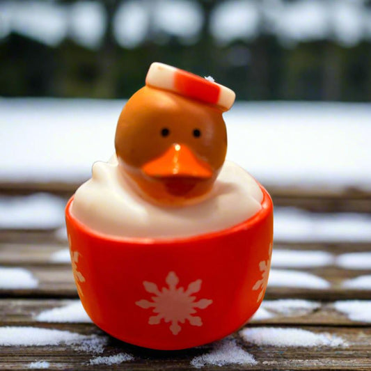 Hot Chocolate Peppermint Rubber Duck