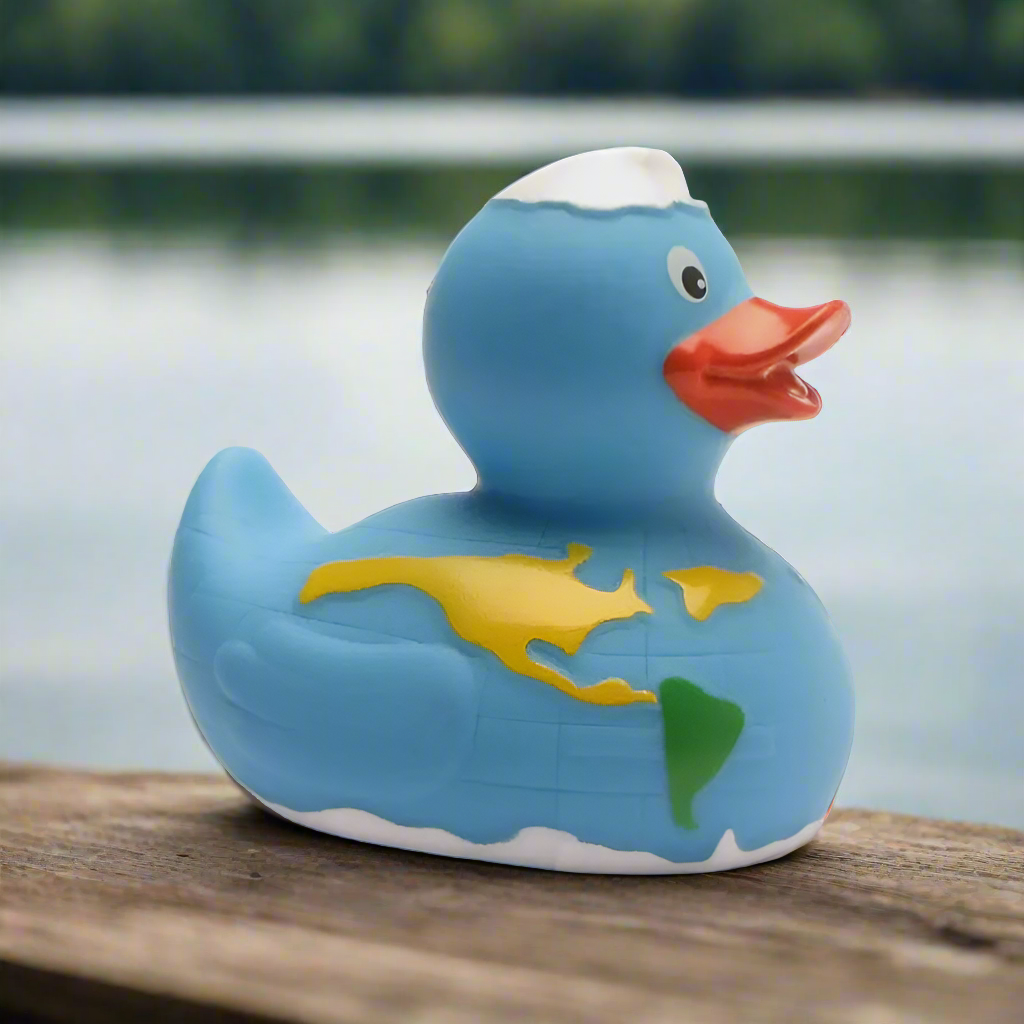 Planet Earth Rubber Ducky