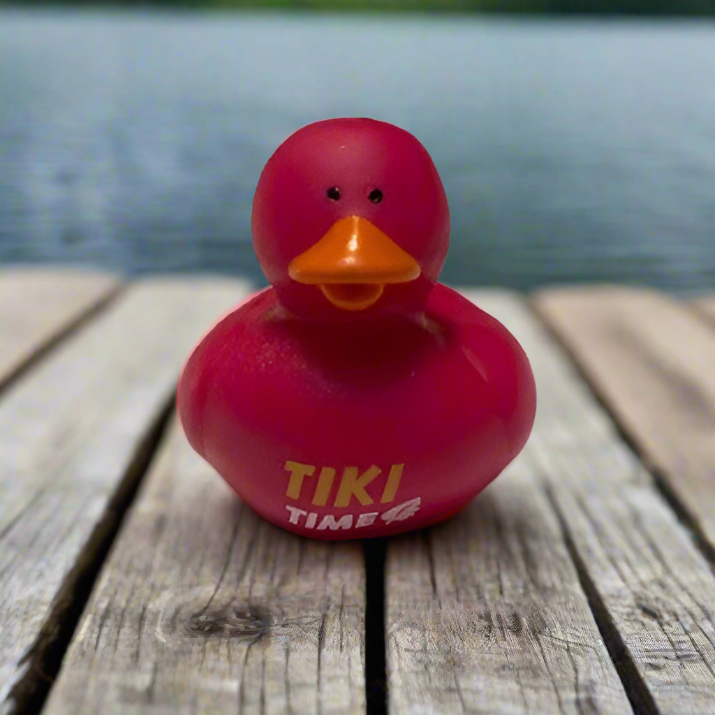 Hawaiian Tiki Time Rubber Duck