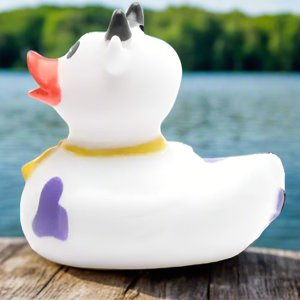 Purple Cow Rubber Duck