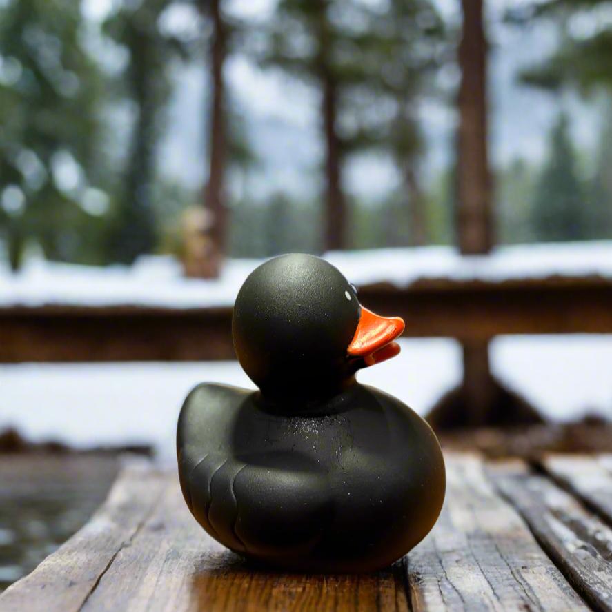 All Black Rubber Duck