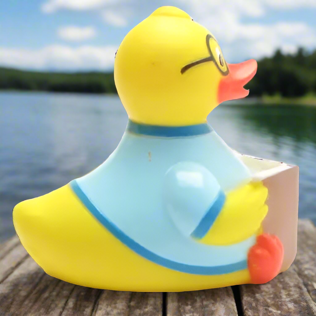 Bookworm Rubber Duck