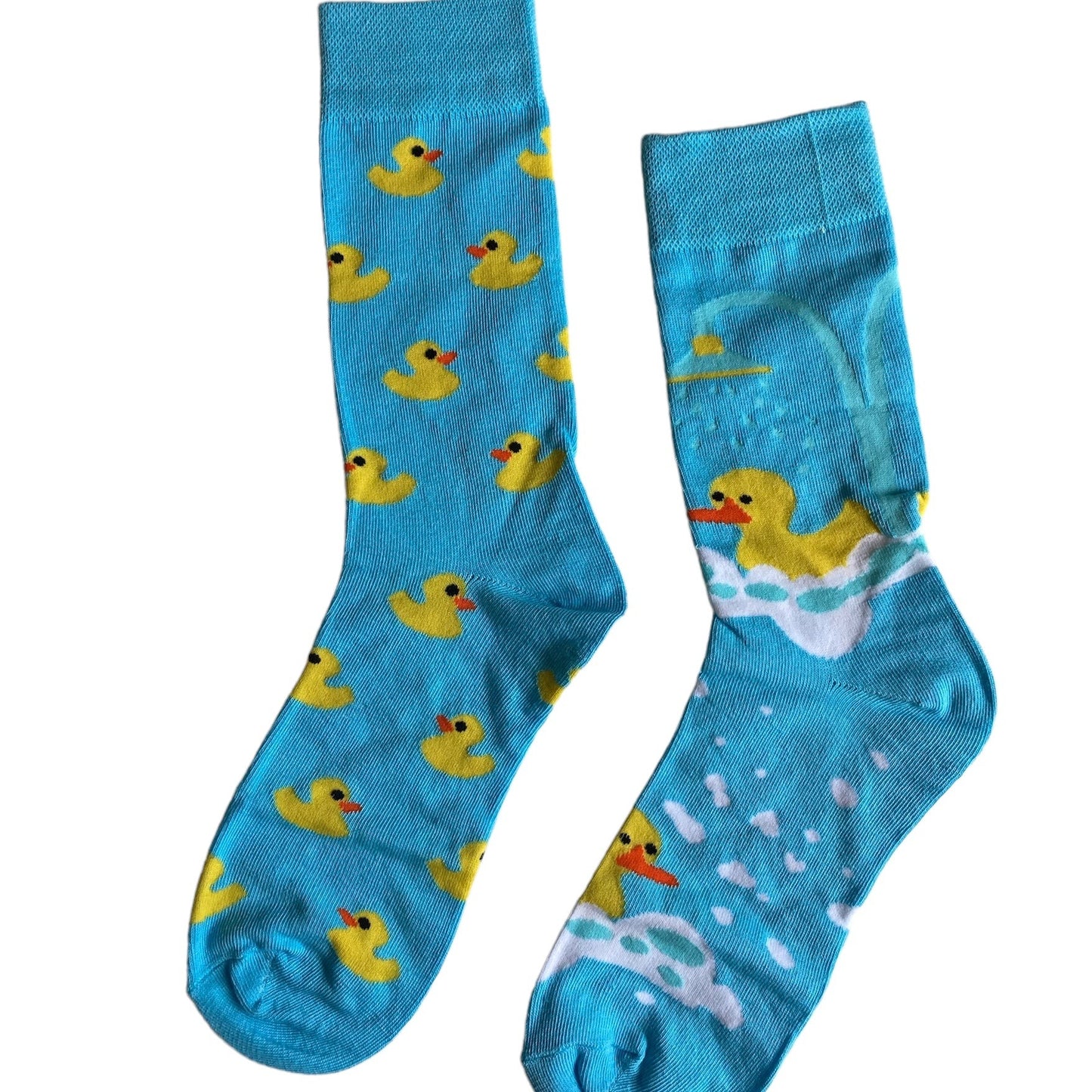 Rubber Duck Socks Bath Tub Adult size US 6-10