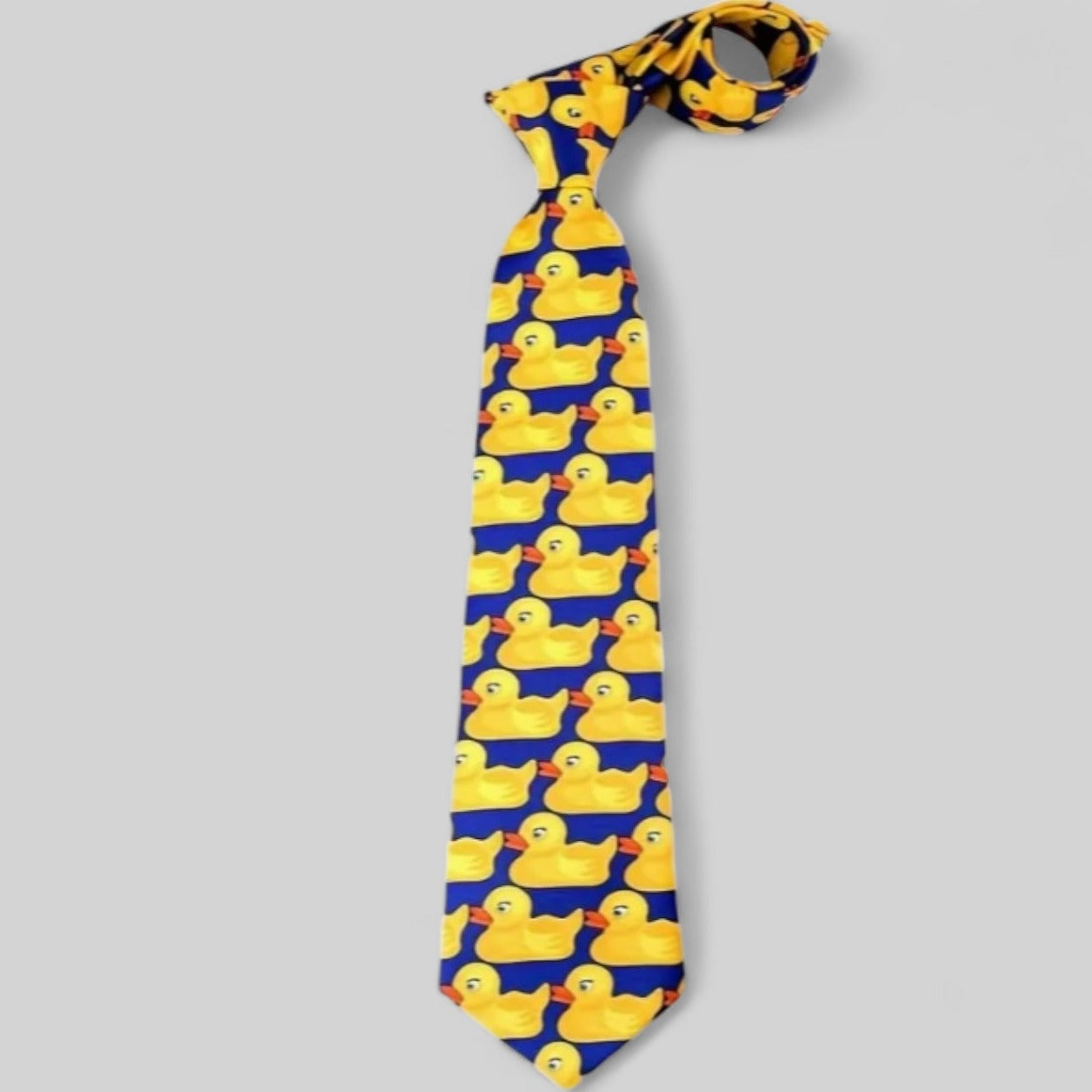 Men's Rubber Duck Navy Blue Tie