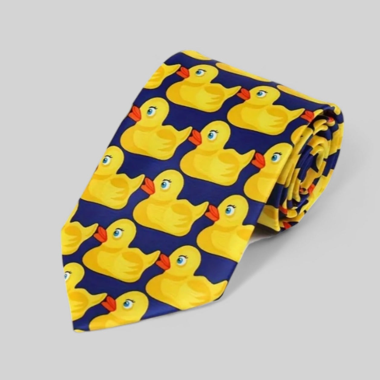 Men's Rubber Duck Navy Blue Tie