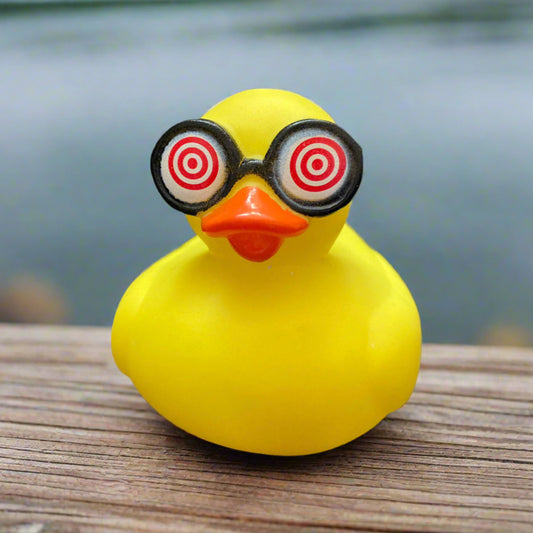 Swirl Glasses Rubber Duck