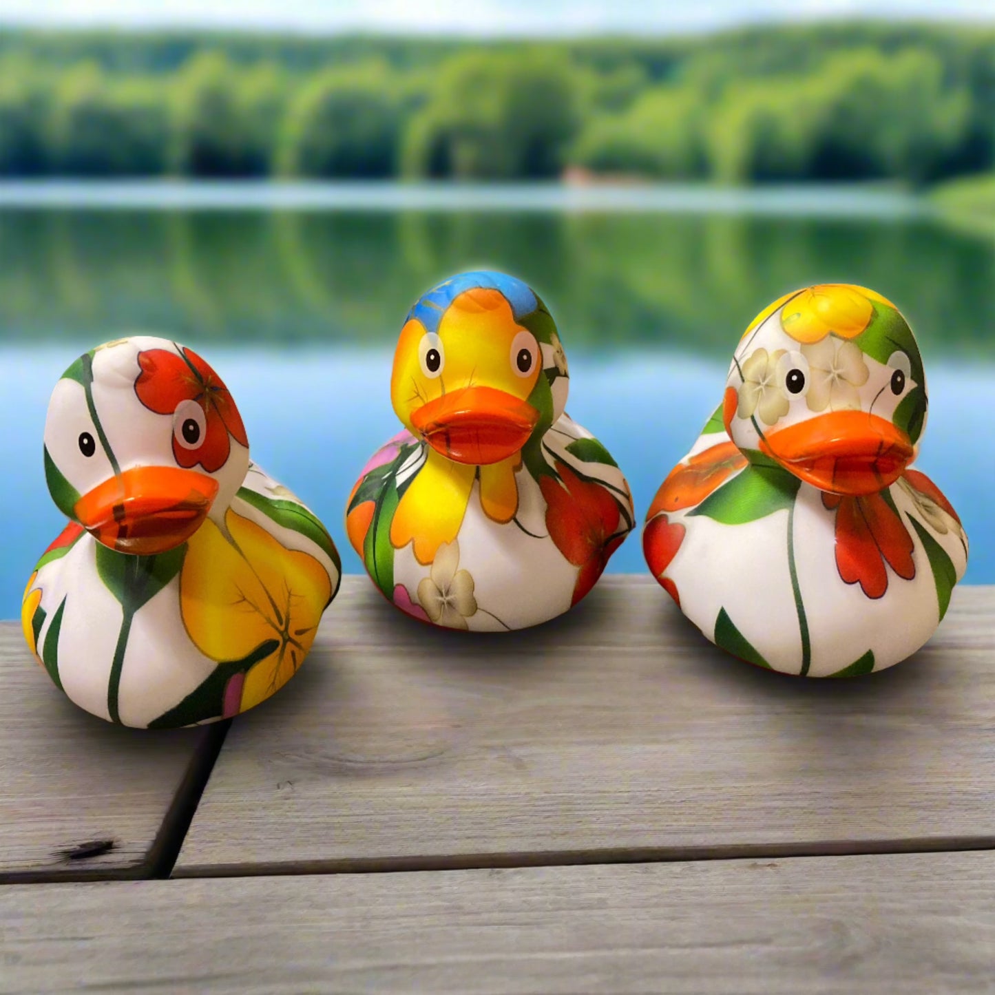 Flowers Rubber Duck