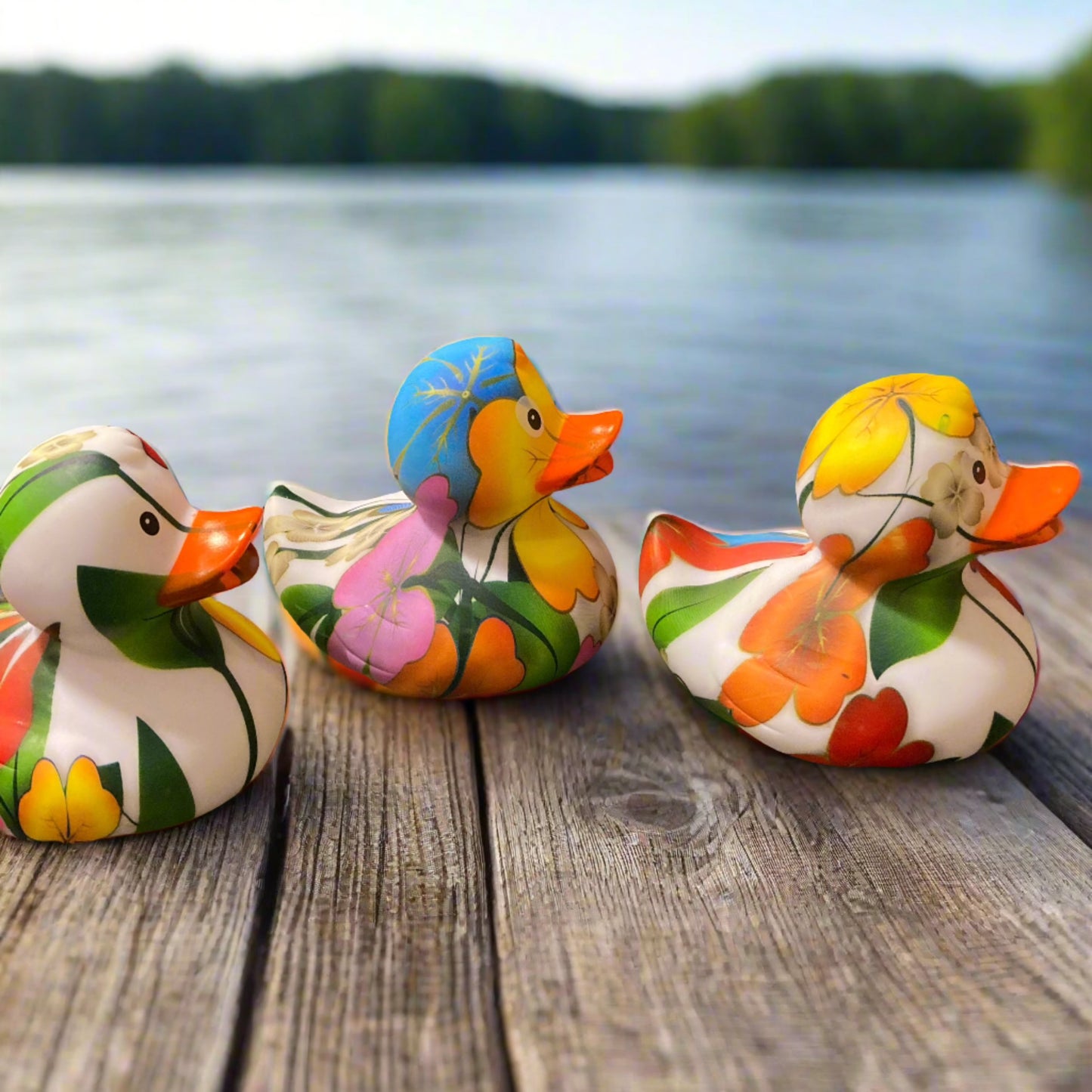 Flowers Rubber Duck