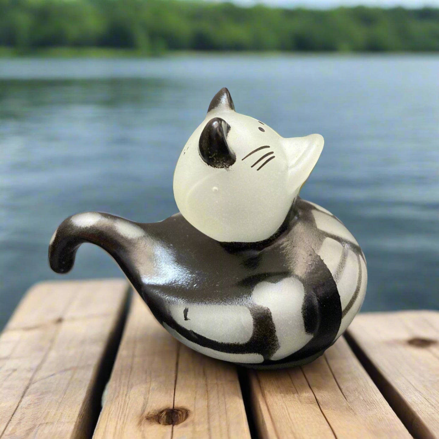 Glow in the Dark Black Cat Rubber Duck