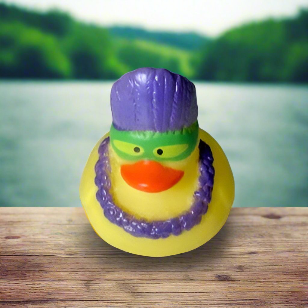 Mardi Gras Purple Rubber Duck