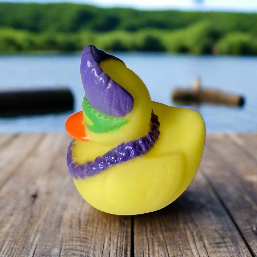 Mardi Gras Purple Rubber Duck