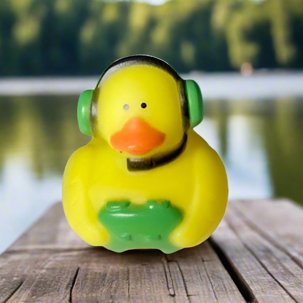 Gamer Green Rubber Duck