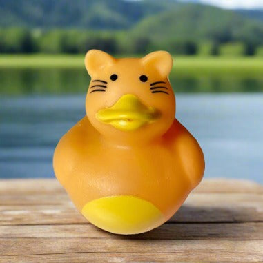 Cat Tabby Rubber Duck