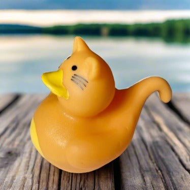 Cat Tabby Rubber Duck