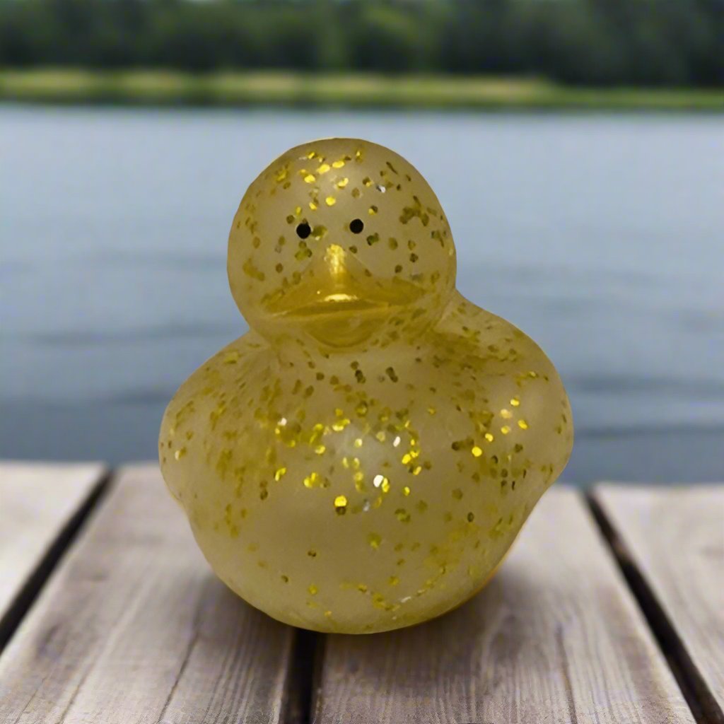 Glitter Gold Rubber Duck