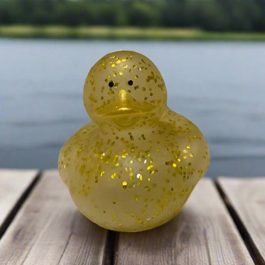 Glitter Gold Rubber Duck