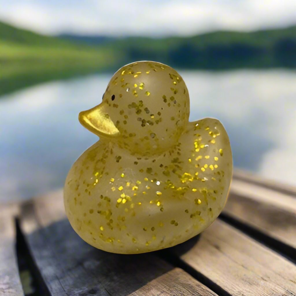 Glitter Gold Rubber Duck