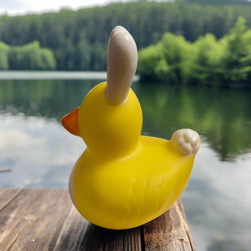 Easter Bunny White Ear Rubber Duck