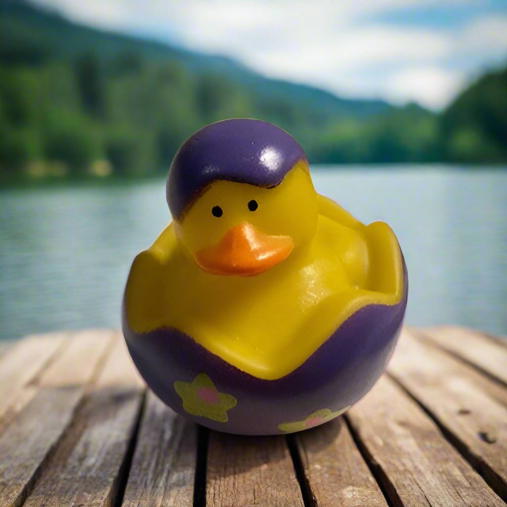 Easter Egg Purple Rubber Duck