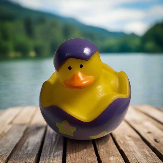 Easter Egg Purple Rubber Duck