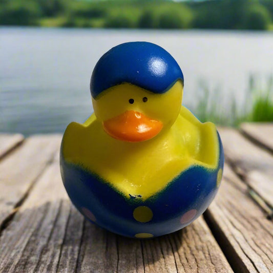 Easter Egg Blue Rubber Duck