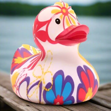 Flower Power Rubber Duck