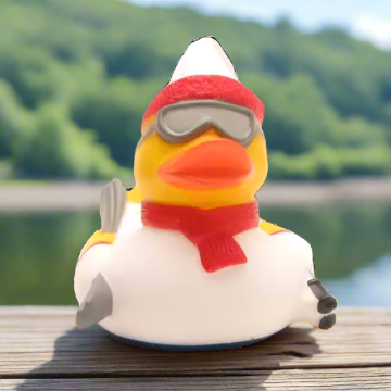 Skier Rubber Duck